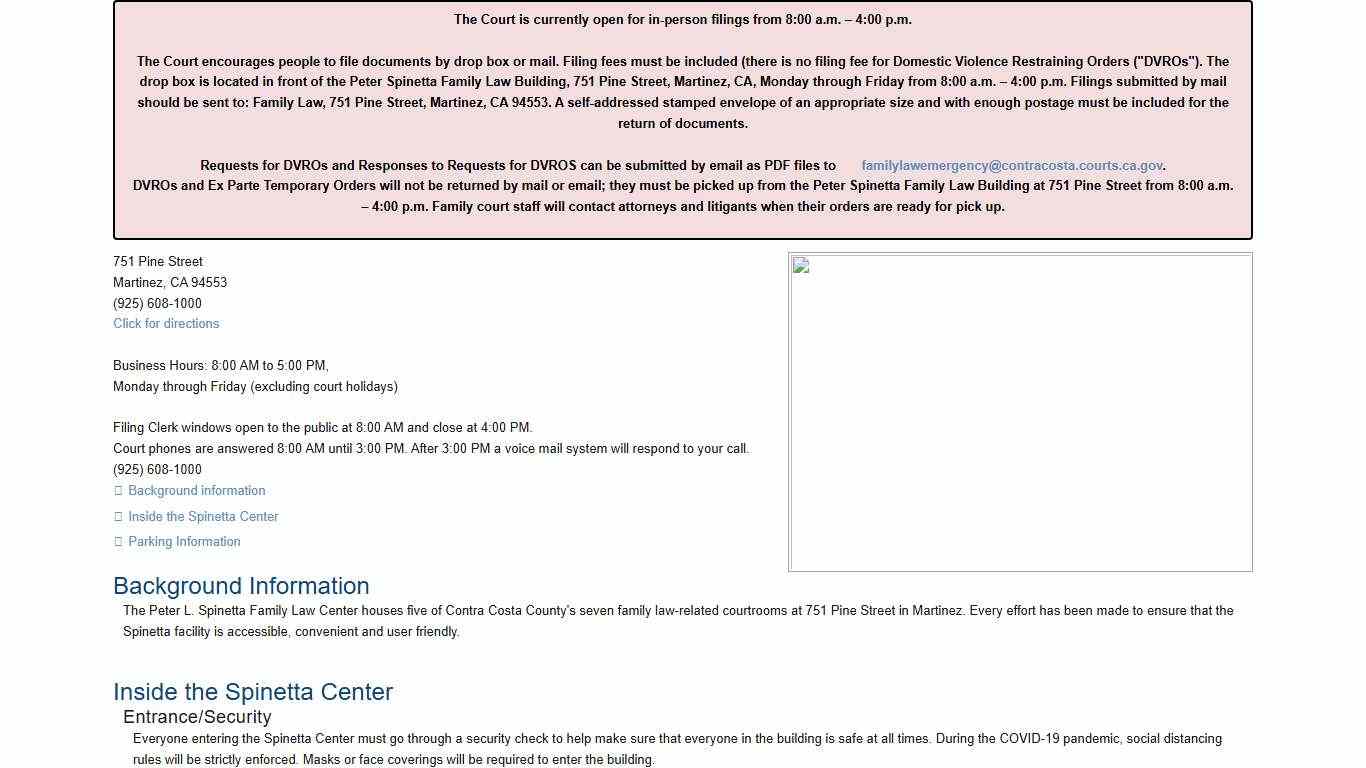 Family Law Center: Contra Costa Superior Court